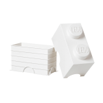 LEGO Förvaringslåda 2 Knoppar, vit