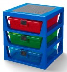 LEGO 3-Drawer Rack, blå