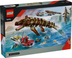 LEGO® Jurassic World 76974 Båtuppdrag med klossbyggd mosasaurus
