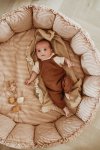 Babynest PLAY & GO, Organic Bloom Playmat Stripes Brown