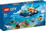 LEGO® City 60377 Utforskare och dykarbåt