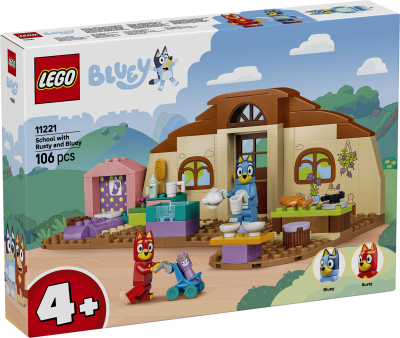 LEGO® Bluey 11221 Skolan med Rusty och Bluey