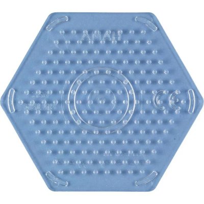 Hama Midi Pärlplatta liten hexagon, transparent