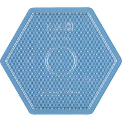 Hama Midi Pärlplatta stor Hexagon, transparent