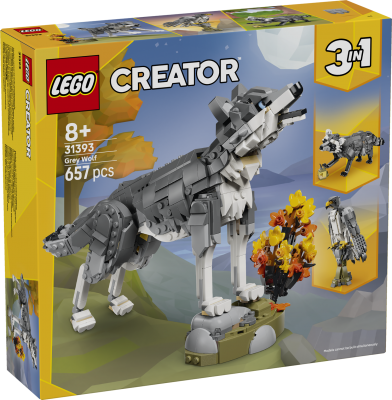 LEGO® Creator 31393 Skogsdjur Grå varg