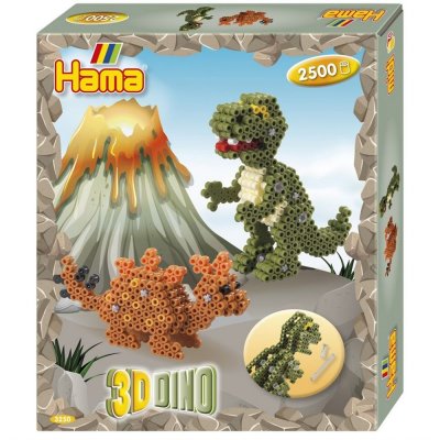 Hama Midi gåvoset 3D Dino 2500 stk.