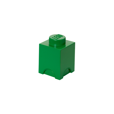 LEGO Förvaringslåda 1 Knopp, fyrkantig grön
