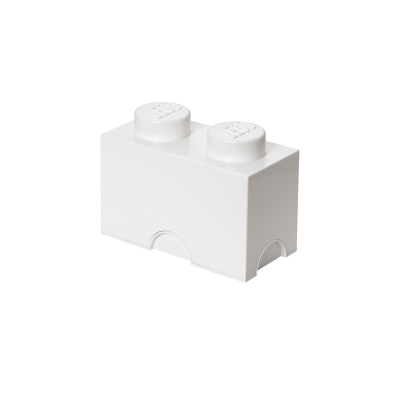 LEGO Förvaringslåda 2 Knoppar, vit