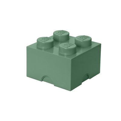 LEGO Förvaringslåda 4 Knoppar, sand green