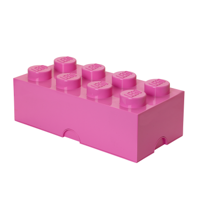 LEGO Förvaringslåda 8 Knoppar, Medium Pink