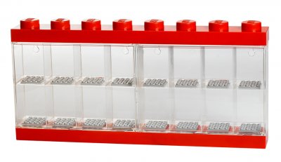 LEGO Minifigurförvaring, 16 fack, röd