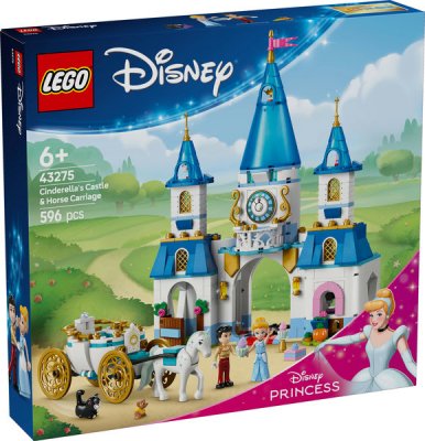 LEGO® Disney 43275 Askungens slott och häst med vagn