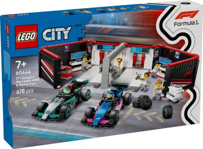 LEGO® City 60444 F1® garage & Mercedes-AMG & Alpine bilar