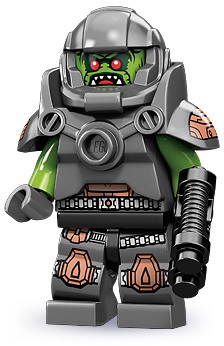 Lego Minifigur serie 9 Ond Alienkrigare