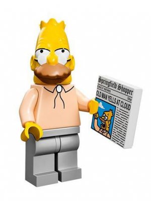 LEGO Minifigur Granpa Simpson
