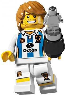 LEGO Minifigur 8804 Fotbollsspelare