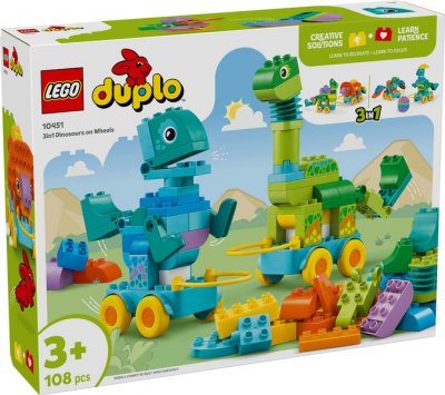 LEGO® DUPLO® 10451 3-i-1 Dinosaurier på hjul