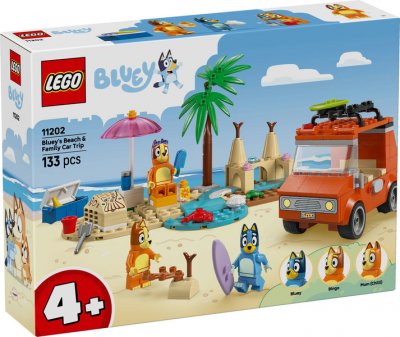 LEGO® Bluey 11202 Blueys familjetur till stranden