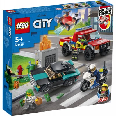 LEGO® City 60319 Brandräddning och polisjakt