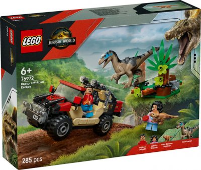LEGO® Jurassic World 76972 Terrängflykt med raptor